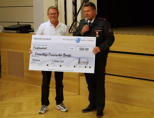 Großzügige Spende des Motoryacht-Clubs Kurpfalz (MCK)
