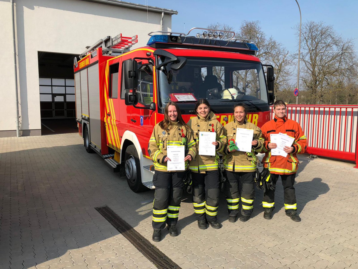 23. März 2019, Vier neue Einsatzkräfte für die Feuerwehr Brühl