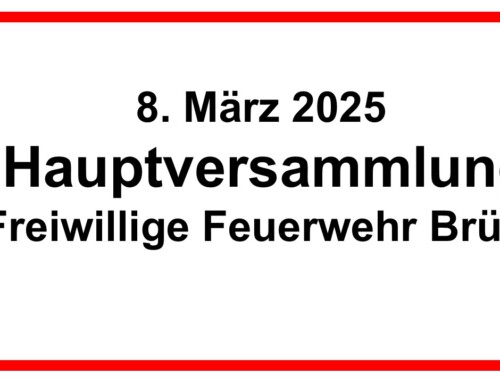 08. März 2025, Hauptversammlung Freiwillige Feuerwehr Brühl