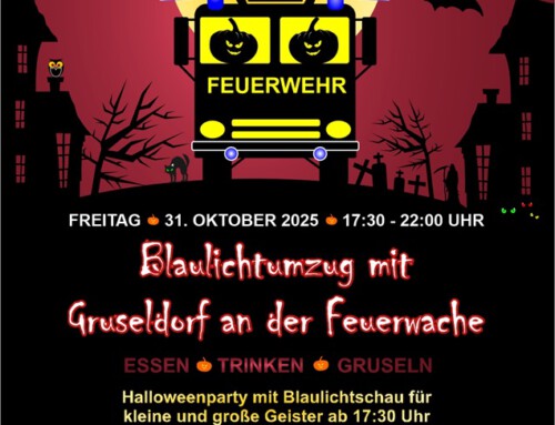31. Oktober 2025, Halloween Blaulichtumzug