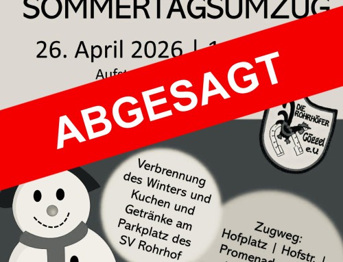 Absage Sommertagsumzug am 26.04.2026