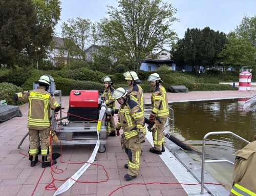 13. April 2026, Übung Wasserentnahme offenes Gewässer und lange Wegstrecke